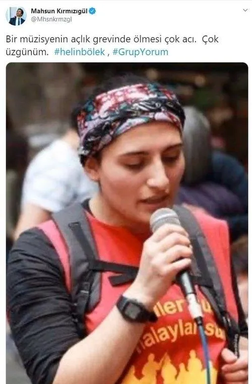 Mahsun Kırmızıgül'den skandal paylaşım! DHKP-C sempatizanı Helin Bölek'e sahip çıktı!-2