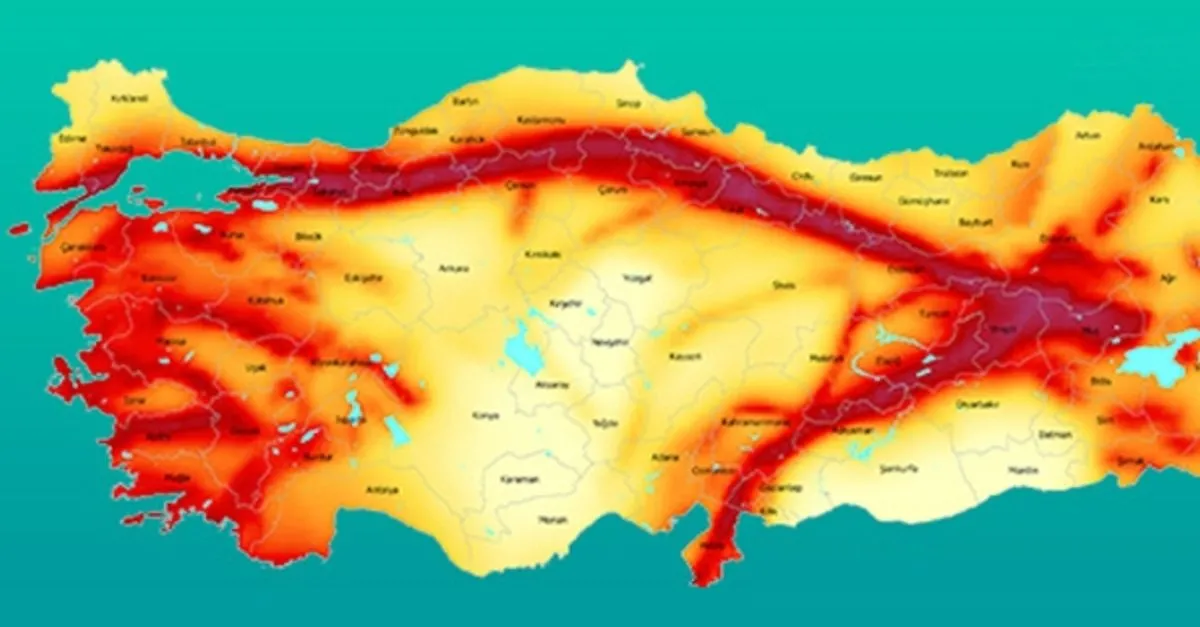 turkiye deprem risk haritasi