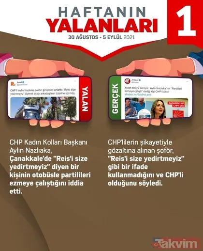 CHP ve yandaşlarının bu haftaki yalanları! 30 Ağustos-5 Eylül