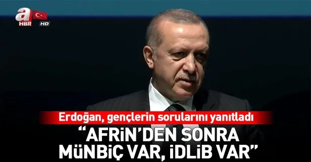 Erdoğan İstanbul Gençlik Festivali Gençler ile Buluşma programında konuştu