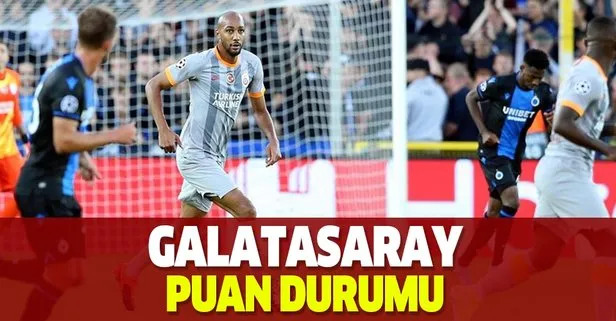 Galatasaray puan durumu: UEFA Şampiyonlar Ligi A Grubu puan durumu nasıl? İşte güncel tablo...