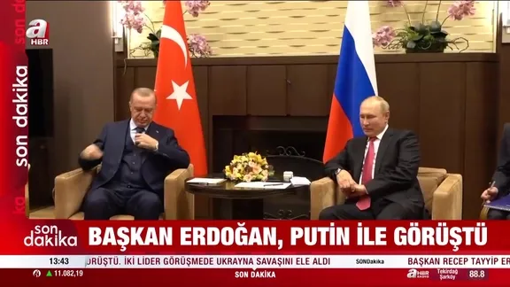 Başkan Erdoğan Putin'le görüştü!