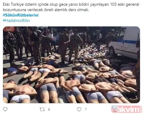 Darbe imalı bildiri yayınlayan emekli amirallere sosyal medyada tepki büyüyor! #SökünRütbelerini - 11