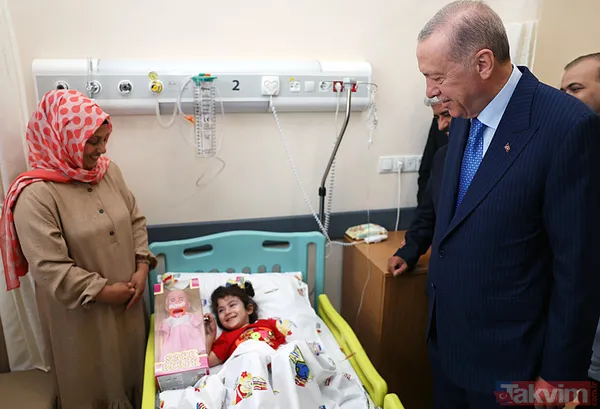 Başkan Erdoğan Gölcük Devlet Hastanesi'nde tedavi gören hastaları ziyaret etti - 2