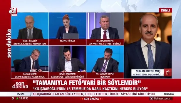 AK Parti Genel Başkanvekili Numan Kurtulmuş’tan Kılıçtaroğlu’nun iftira operasyonuna sert tepki