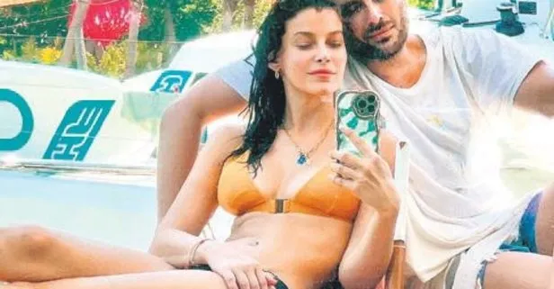 Müjde Uzman'ın tekne sefası! Sevgilisi Murat Balcı ile...