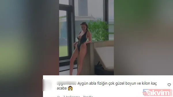 Aygün Aydın dekolteyi abarttı açıldıkça açıldı! Mayosunu gören şaşıp kaldı sosyal medya ikiye bölündü! ‘Senin adına utandık’ - 8