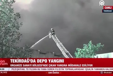 Çerkezköy'de fabrika yangını!