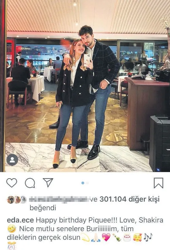 eda ece sevgilisiyle kendisini shakira ve pique ciftine benzetti boy farki dikkat cekti takvim