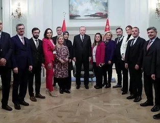 Erdoğan, Türk gazetecilerle bir araya geldi