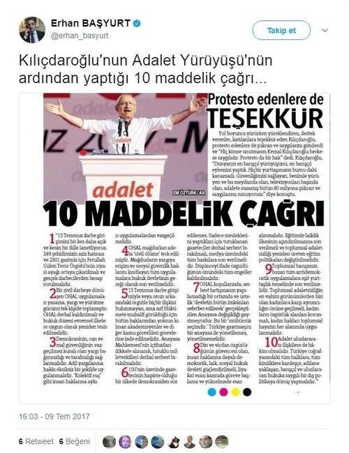Kılıçdaroğlu konuştu FETÖ'cüler övgü yağdırdı - 3