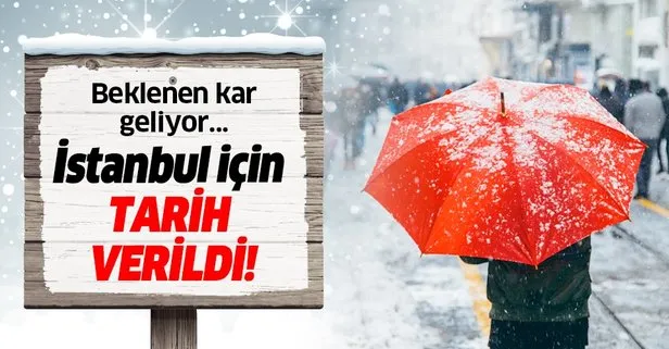 Son dakika: İstanbul’da kar ne zaman yağacak? Tarih verildi