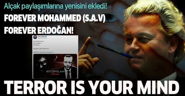 İslam düşmanı ırkçı Wilders alçak paylaşımlarına yenisini ekledi! Bu kez Peygamber Efendimize dil uzattı...