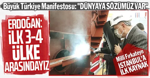 İstanbul Fırkateyni denize indirildi! Başkan Erdoğan: İHA,SİHA üretiminde dünyanın ilk 3-4 ülkesi arasındayız