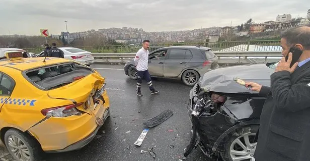 İstanbul’da zincirleme kaza! 5 araç birbirine girdi! Libyalı kadın sürücü şok yaşadı