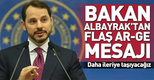 Bakan Albayrak'tan flaş AR-Ge mesajı!