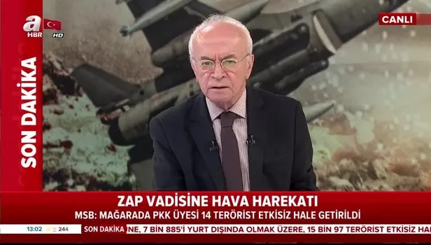 Zap'a hava harekatı: 14 terörist etkisiz hale getirildi