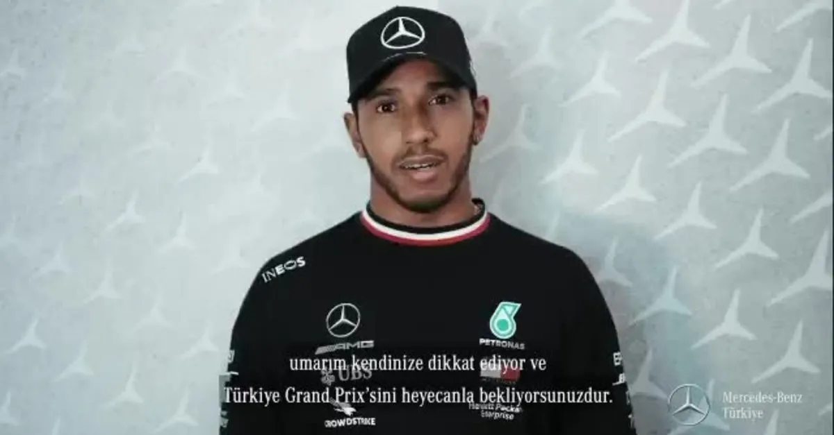 Formula 1 İstanbul GP öncesi Mercedes pilotu Lewis Hamilton'dan Türkiye'ye mesaj