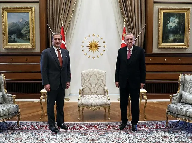 Başkan Erdoğan, Galatasaray Spor Kulübü Başkanı Burak Elmas’ı kabul etti-1