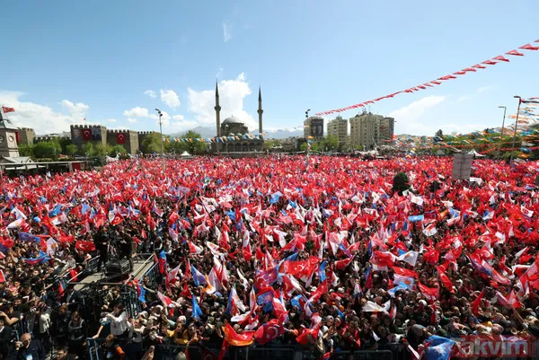 Şu meydan ülkeyi size '7'rir mi! Akşener ve Yavaş'ı hüsrana uğratan Kayseri Başkan Erdoğan'ı el üstünde karşıladı: Yok böyle rekor - 13