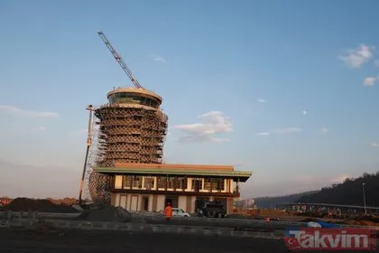 Türkiye’nin deniz dolgusuyla inşa edilen ikinci havalimanı Rize-Artvin Havalimanı’nda sona doğru