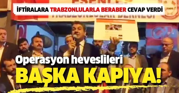 M.Tevfik Göksu Trabzonlulara hakaret etti iftirasına Trabzonlular Derneği’nde cevap verdi