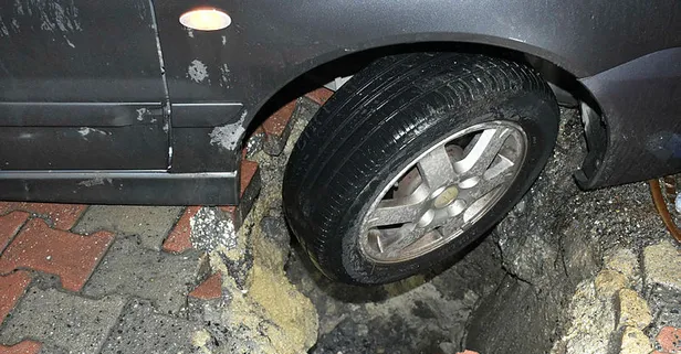 Bahçelievler’de yolda çökme