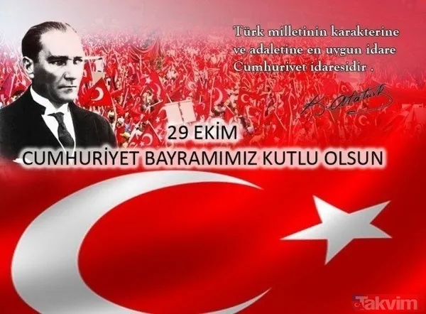 Resimli 29 Ekim Cumhuriyet Bayramı mesajları! Cumhuriyet Bayramı'nın 95'inci yıl dönümü kutlu olsun - 9