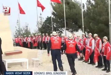 Çanakkale zaferi ile destanlaşan 57. Alay için vefa yürüyüşü