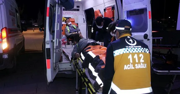 Aksaray'da işçileri taşıyan minibüs devrildi