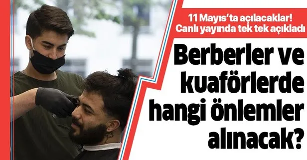 Berber ve kuaförlerde hangi önlemler alınacak?