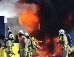 İETT seyir halindeyken alev topuna döndü!