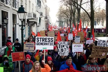 Hollanda’da hükümet karşıtı protesto
