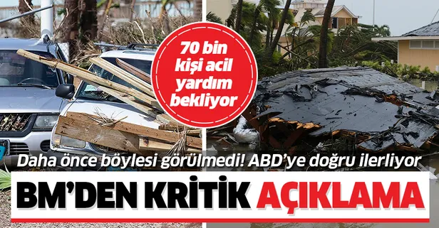 BM'den kritik açıklama: Dorian Kasırgası'nın vurduğu Bahamalar'da 70 bin kişinin acil yardıma ihtiyacı var