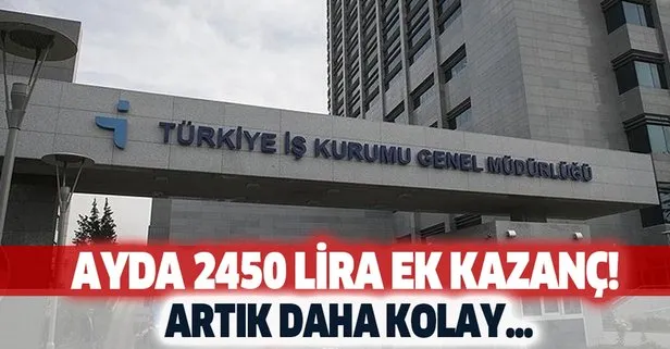 aylik 2450 lira kazanma avantaji doguyor evden calismak artik cok basit iskur ile vasifli vasifsiz takvim