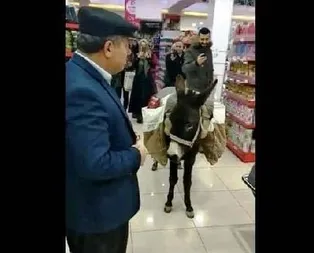 Niğdede marketle alışveriş yapan adam öyle biri çıktı ki...