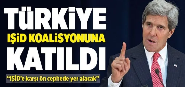 Türkiye de IŞİD’e karşı koalisyona katıldı