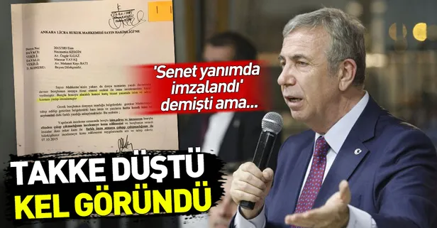 Mansur Yavaş'ın sahte senet skandalında yeni perde! İmzalar Necmettin Kesgin'e ait değil