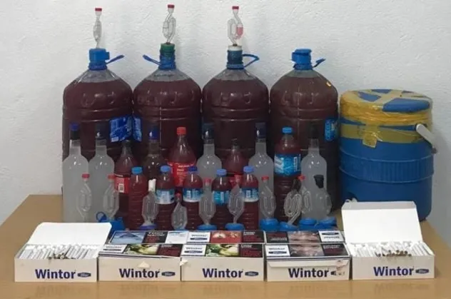 Bolu'da 106 litre kaçak içki ele geçirildi