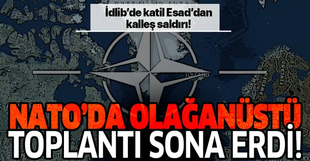 Son dakika: NATO'da olağanüstü Suriye toplantısı sona erdi!