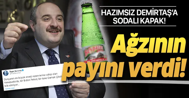 Bakan Mustafa Varank'tan Türkiye'yi küçümseyen kronik muhalif Özgür Demirtaş'a tarihi kapak