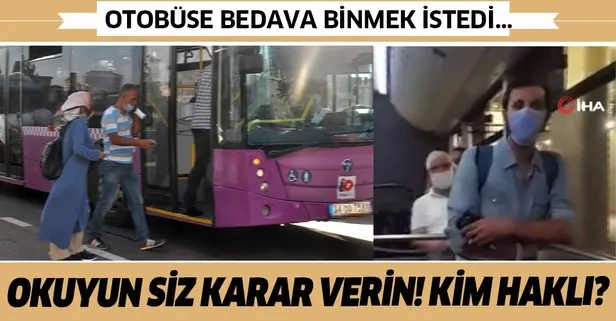 İstanbul’da otobüs şoförü ile öğrenci arasında “Boş İstanbulkart” tartışması çıktı!