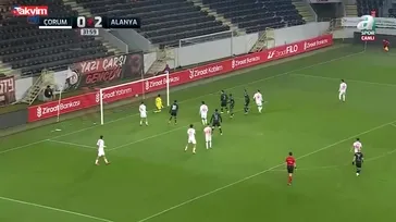 GOL: Çorum FK 0 - 3 Alanyaspor | Steve Mounie