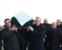 Erdoğan tabutu bizzat omuzladı