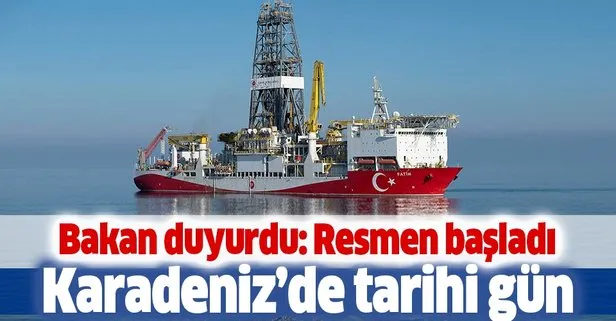 Son dakika: Bakan Dönmez duyurdu: Fatih Karadeniz’de sondaja başladı
