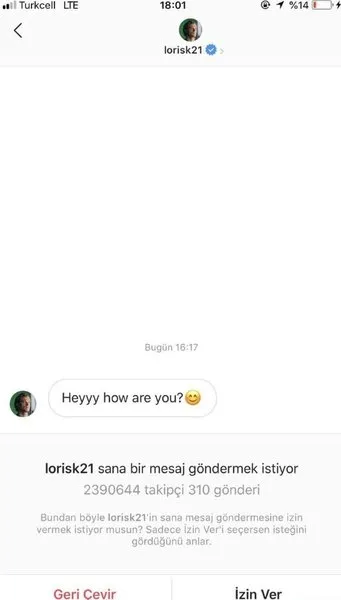 Loris Karius Tan Melis Ayca Degirmencioglu Ve Merve Taskin Aciklamasi Takvim
