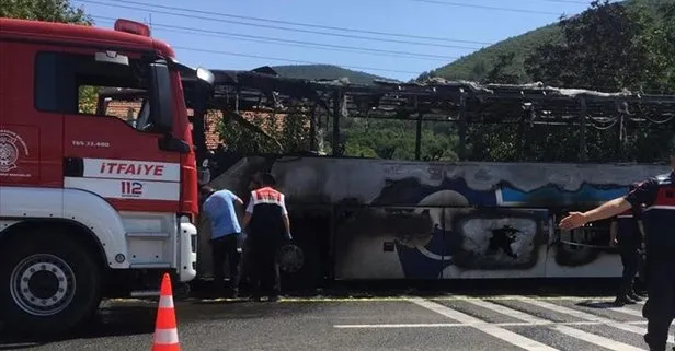 Yanan yolcu otobüsünde yaşamını yitirenlerin kimlikleri belli oldu