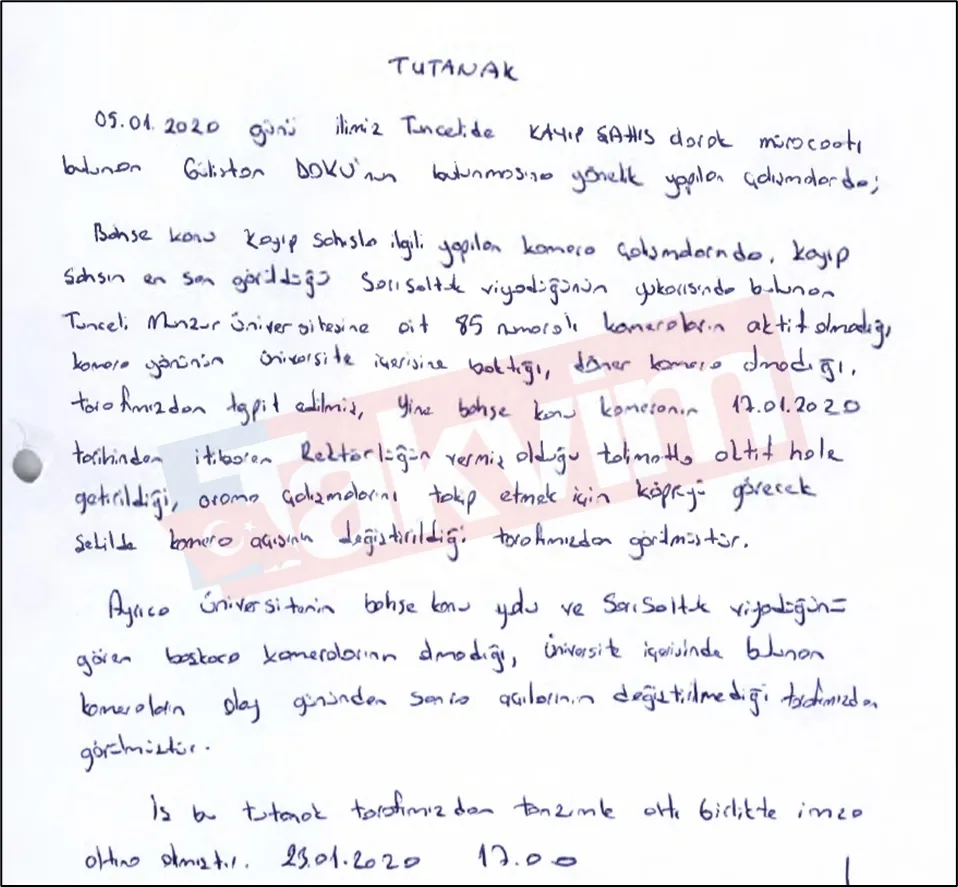 Gülistan Doku dosyasında 4 tuhaf tutanak! Su altında sahte delil izi... Şüphe Ankara'ya uzandı: Yetkisiz polislerden gizli sistem sorgusu-4