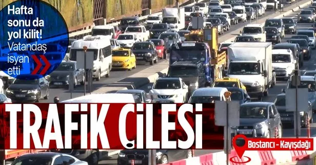Maltepe’de bitmeyen yol çalışması trafiği kitledi! Vatandaş isyan etti: Mağdur oluyoruz