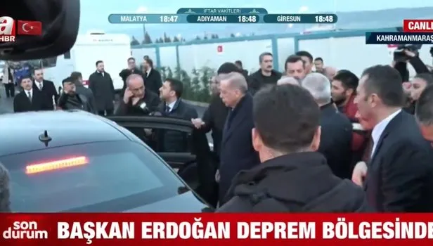 Başkan Erdoğan'ın ilk iftarı depremzedelerle